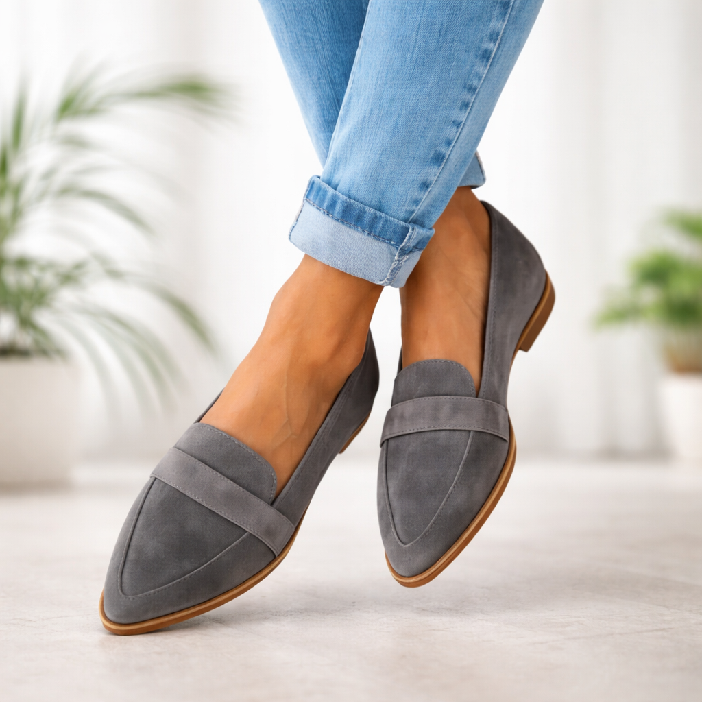 Skórzane Mokasyny Damskie Eleganckie Buty Damskie Wsuwane