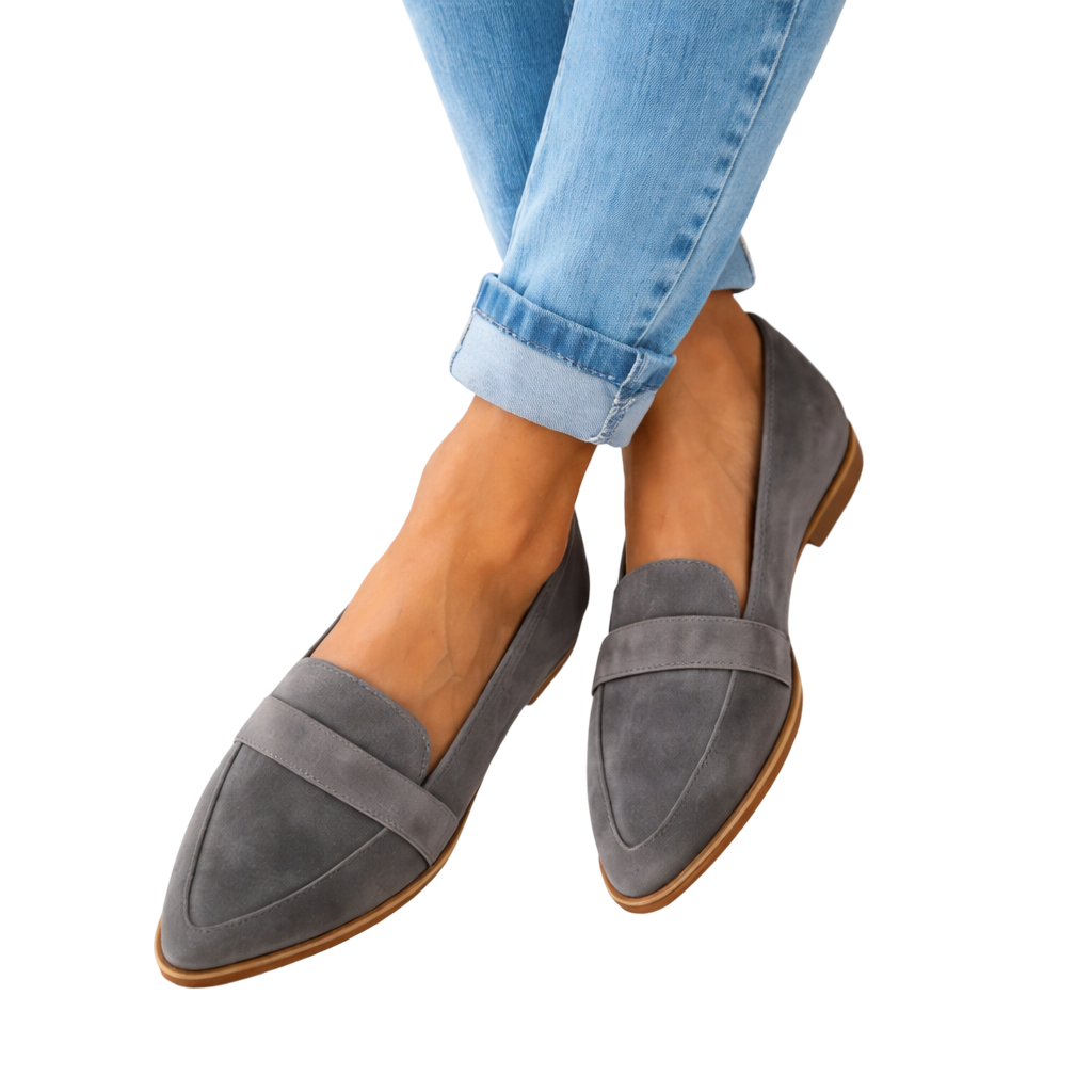Skórzane Mokasyny Damskie Eleganckie Buty Damskie Wsuwane