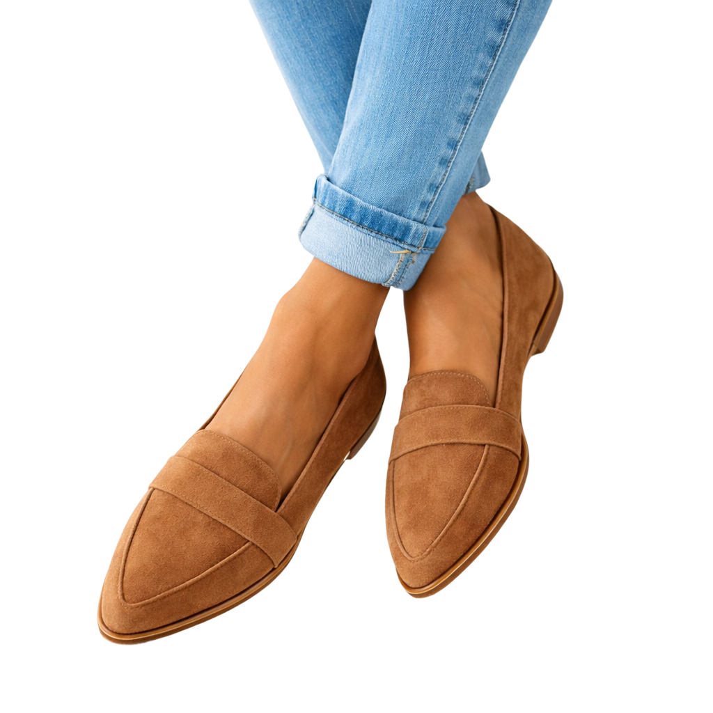 Skórzane Mokasyny Damskie Eleganckie Buty Damskie Wsuwane