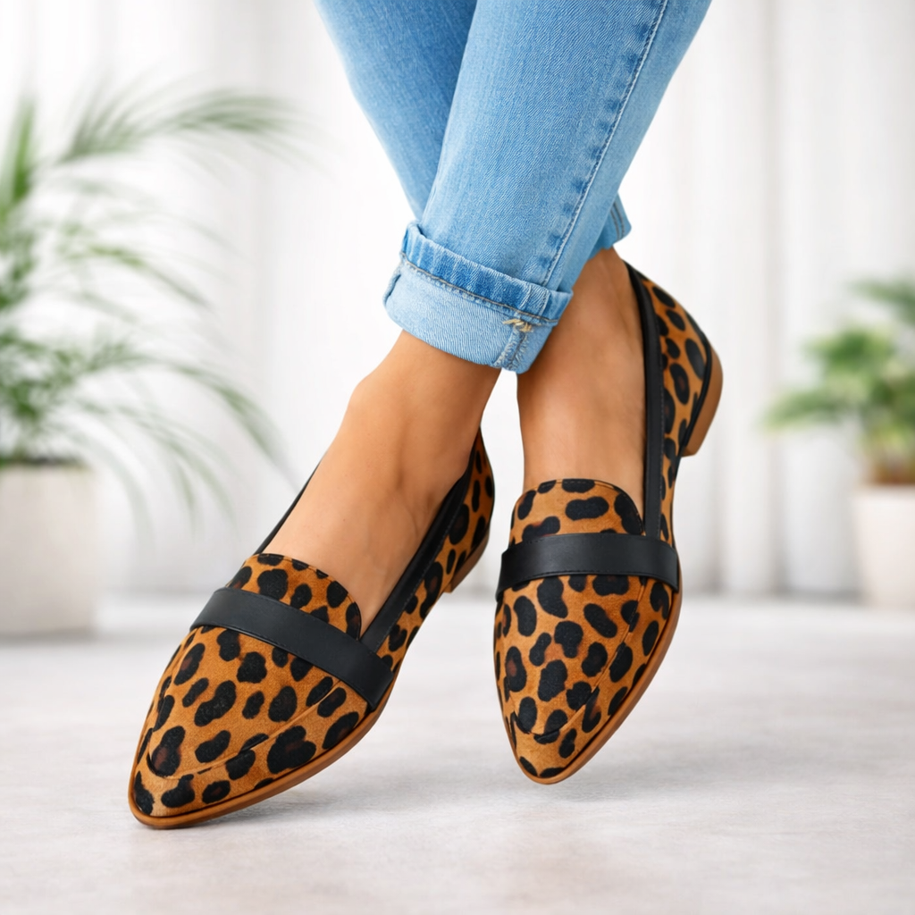Skórzane Mokasyny Damskie Eleganckie Buty Damskie Wsuwane