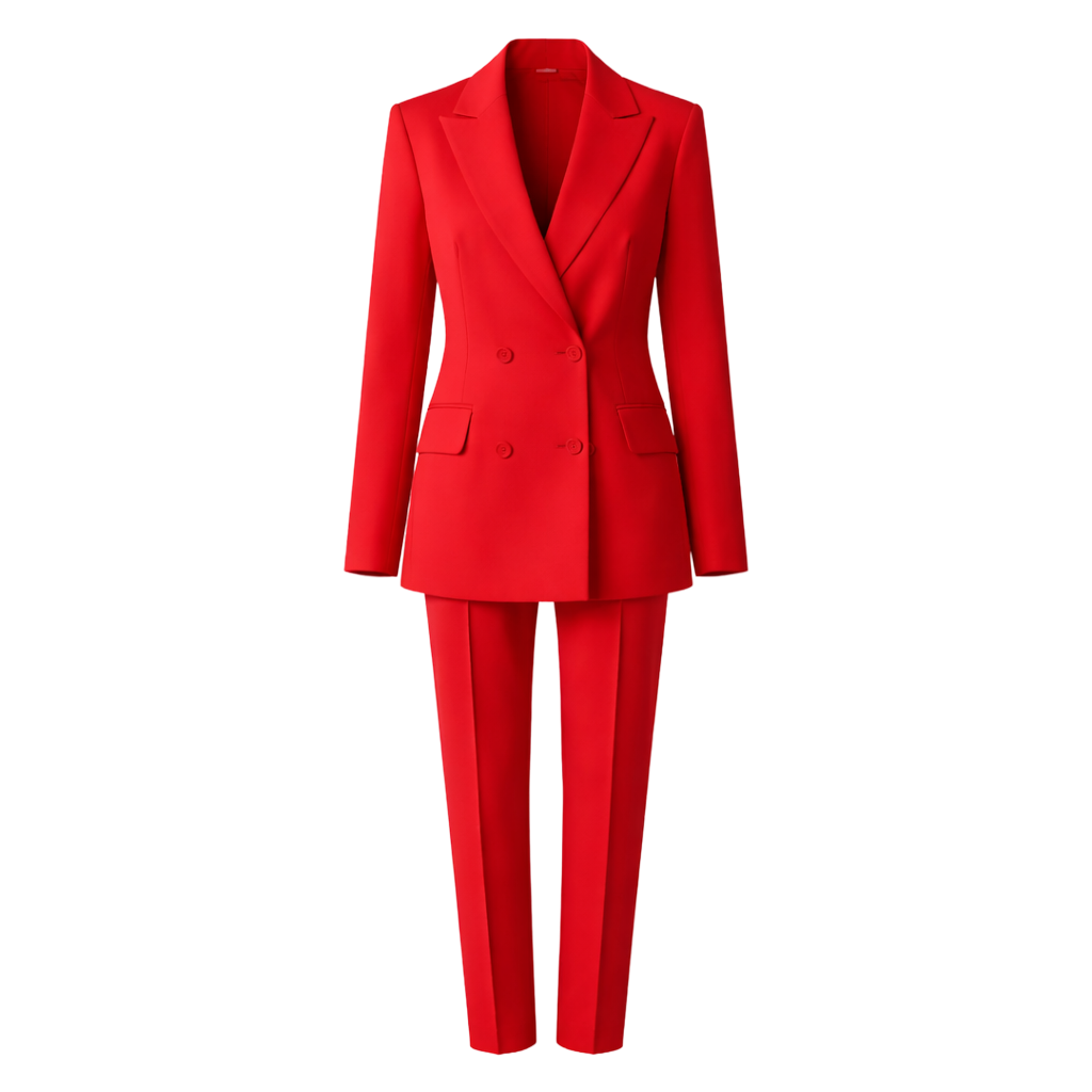 Komplet Damski Garnitur z Marynarką i Spodniami Elegancki