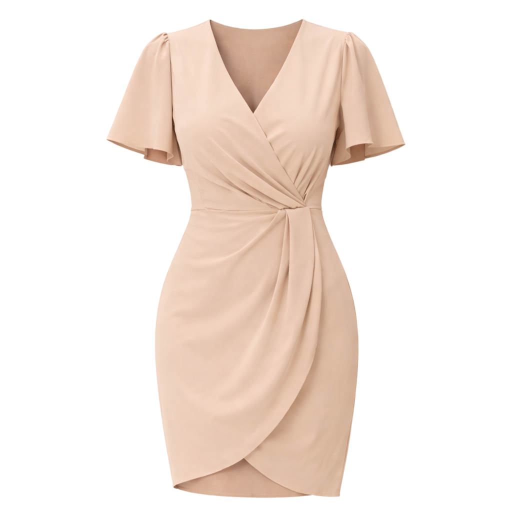 Sukienka mini kopertowa elegancka
