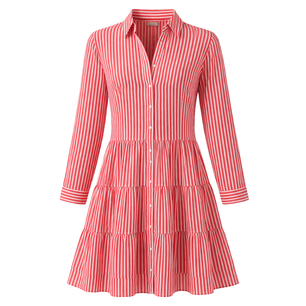 Sukienka mini koszulowa rozkloszowana elegancka