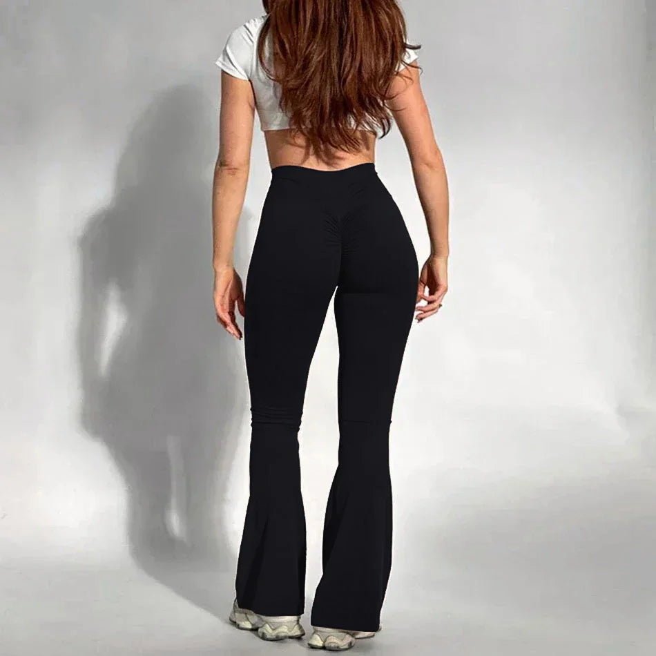 Legginsy Push-Up Bootcut z Wysokim Stanem Damskie