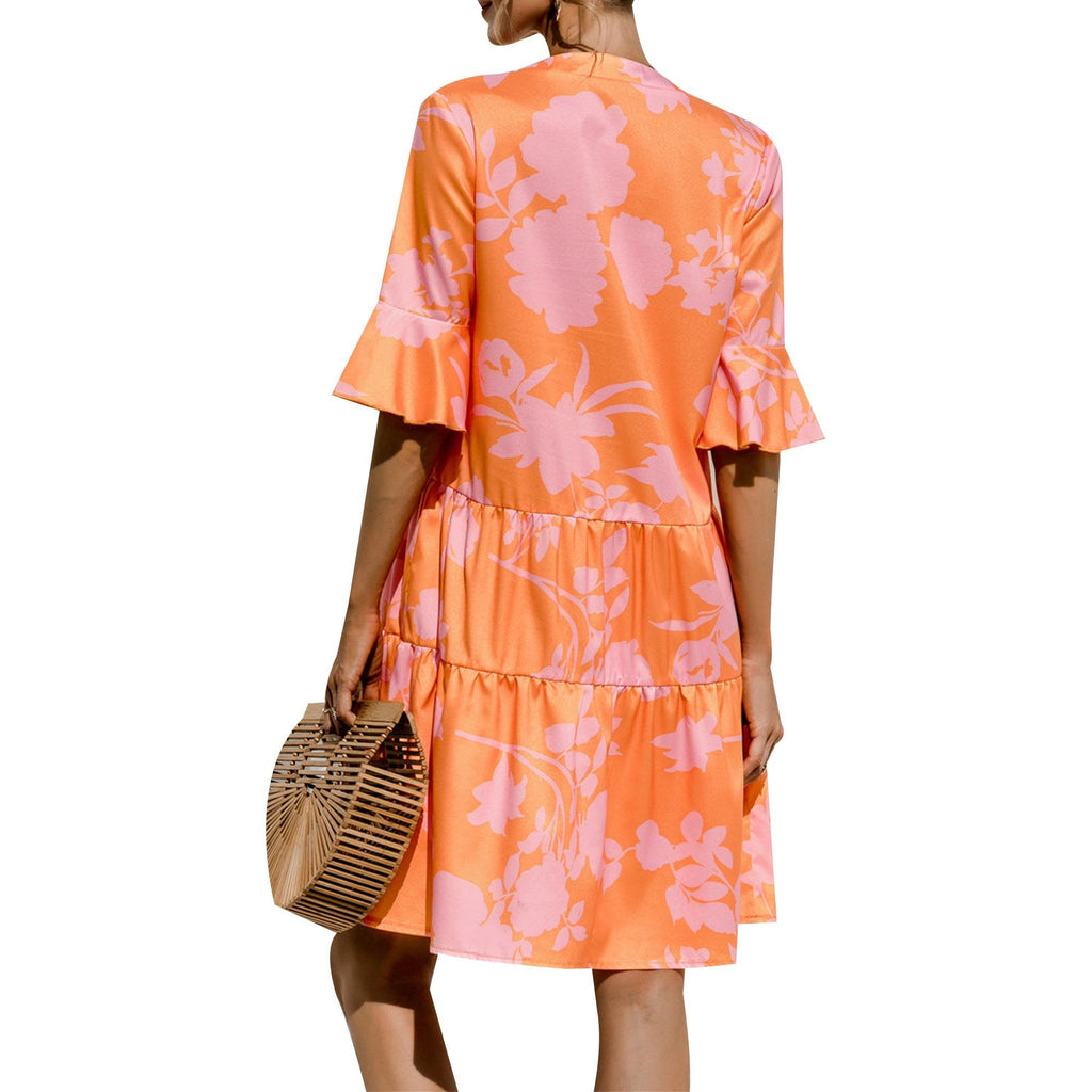 Sukienka mini luźna oversize elegancka