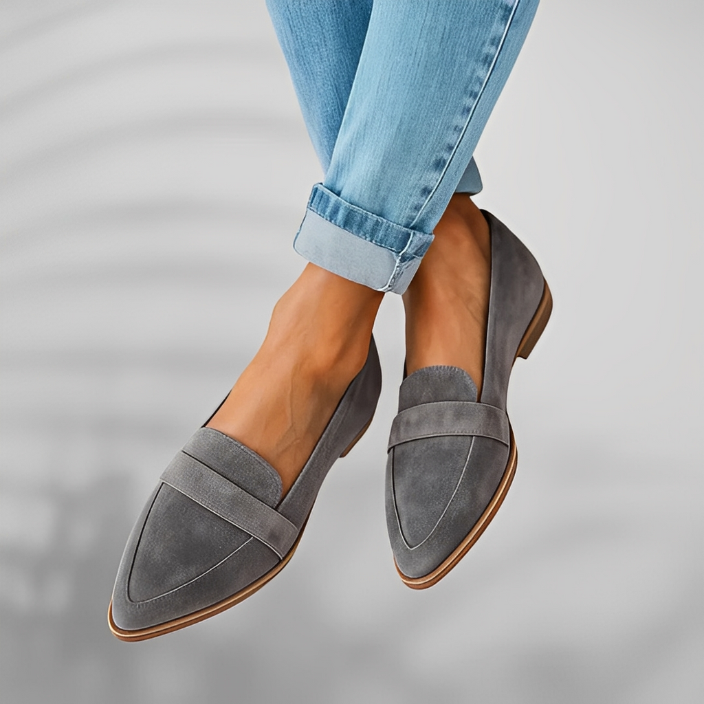 Skórzane Mokasyny Damskie Eleganckie Buty Damskie Wsuwane