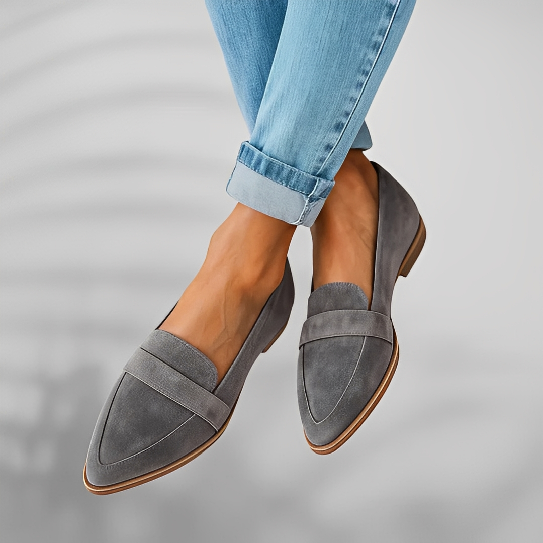 Skórzane Mokasyny Damskie Eleganckie Buty Damskie Wsuwane